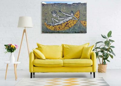 Wandbild-Art-Sucks_Lets-go-Banana-Acryl_1000pxl