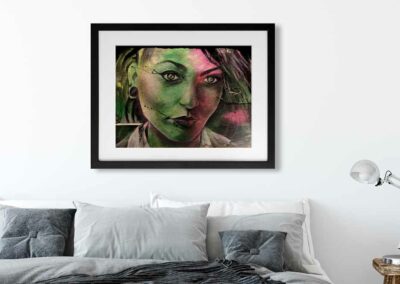 Wandbild-DreamGreenQueen_Passepartout_1000