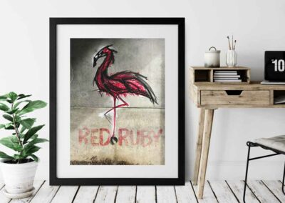 Wandbild-Art-Sucks_Red-Ruby_Passepartout_1000