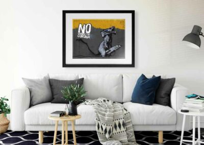 Wandbild_Art-Sucks_No-Chance-for-Corona_Passepartout-1000